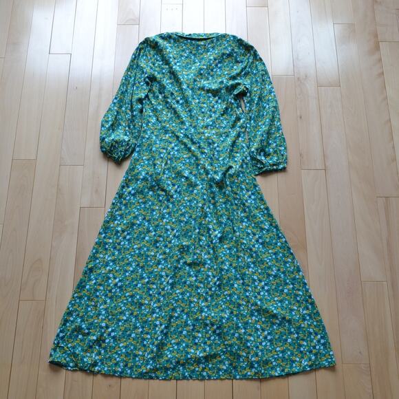 Talbots NWT Maxi Dress Green Floral Flower Size 4 - Picture 5 of 5